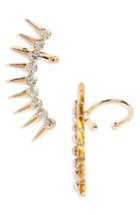Women's Topshop Spike & Crystal Ear Cuffs