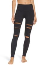Women's Zella Cece High Waist Open Knee Leggings - Black