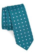 Men's Nordstrom Men's Shop Hester Dot Print Tie, Size - Blue