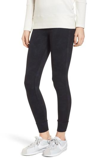Women's David Lerner Kiely Ribbed Cuff Leggings - Black
