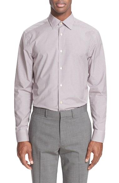 Men's Paul Smith London Trim Fit Micro Gingham Dress Shirt
