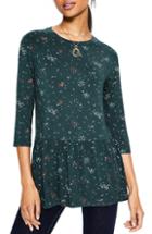 Women's Boden Smock Dotted Top - Green