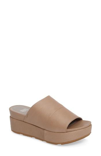 Women's Eileen Fisher Briggs Platform Slide Sandal .5 M - Brown