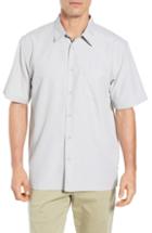 Men's Quiksilver Waterman Collection Centinela Fit Camp Shirt, Size Medium - Grey