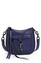 Rebecca Minkoff Dog Clip Leather & Suede Saddle Bag - Blue