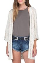 Women's Volcom By The Ocean Hooded Cardigan - Ivory