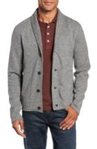 Men's Billy Reid Regular Fit Mouline Cardigan - Black