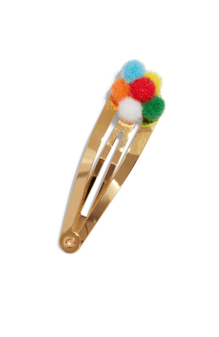 Wild And Woolly Rainbow Snap Clip, Size - None
