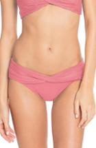 Women's Robin Piccone Twist Waistband Hipster Bikini Bottoms, Size - Pink