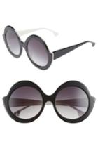 Women's Alice + Olivia Stacey 56mm Round Gradient Lens Sunglasses -