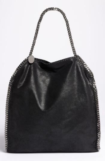 Stella Mccartney 'large Falabella - Shaggy Deer' Faux Leather Tote - Grey