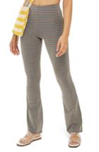 Women's Topshop Metallic Stripe Pull-on Trousers Us (fits Like 0) - Grey