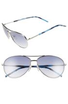 Women's Marc Jacobs 59mm Aviator Sunglasses - Palladium/ Blue