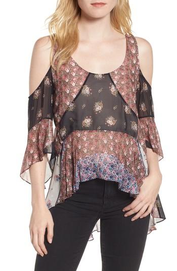 Women's Rebecca Minkoff Chelsea Cold Shoulder Top, Size - Red