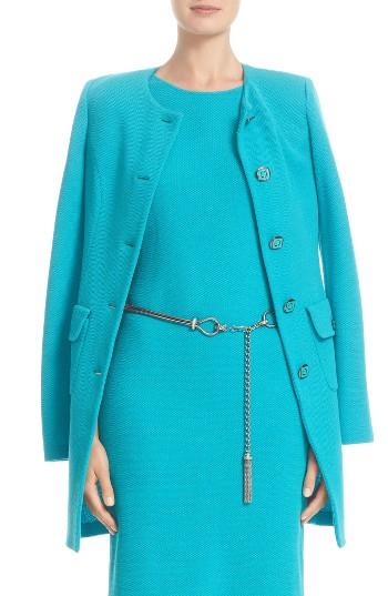 Women's St. John Collection Milano Pique Knit Topper