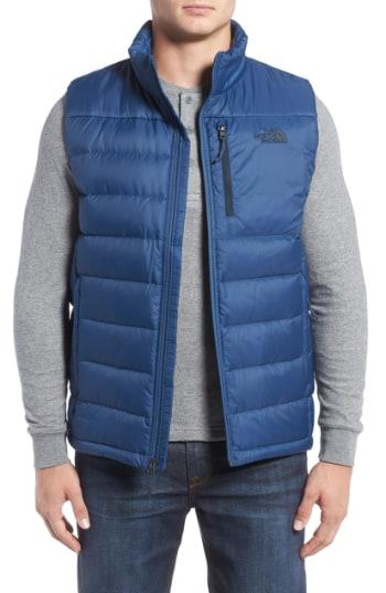 Men's The North Face 'aconcagua' Goose Down Vest - Blue