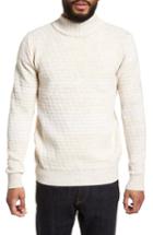 Men's S.n.s. Herning Evident Wool Turtleneck Sweater, Size - Beige