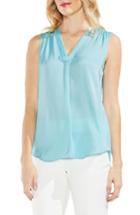 Women's Vince Camuto Sleeveless V-neck Rumple Blouse