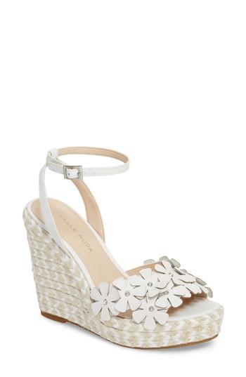 Women's Pelle Moda Waylin Espadrille Wedge Sandal M - White