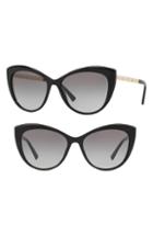 Women's Versace Medusa 57mm Cat Eye Sunglasses - Black Gradient