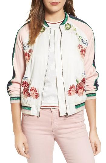 Women's Paul & Joe Sister Les Fleurs Embroidered Bomber Jacket