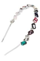 Tasha Crystal Embellished Headband, Size - Coral