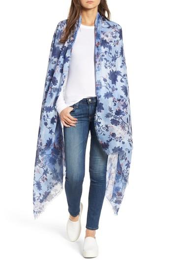 Women's Treasure & Bond Oversize Print Wrap, Size - Blue