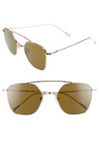 Women's Spektre Dolce Vita 54mm Aviator Sunglasses - Gold/ Tobacco