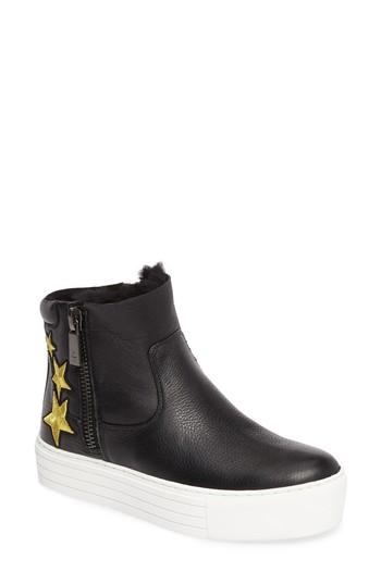 Women's Kenneth Cole New York Janelle Sneaker Boot .5 M - Black