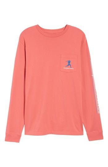 Men's Vineyard Vines Wind Up Shot Pocket T-shirt, Size - Red