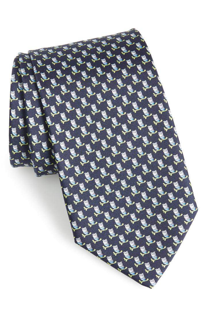 Men's Salvatore Ferragamo Fufo Print Silk Tie