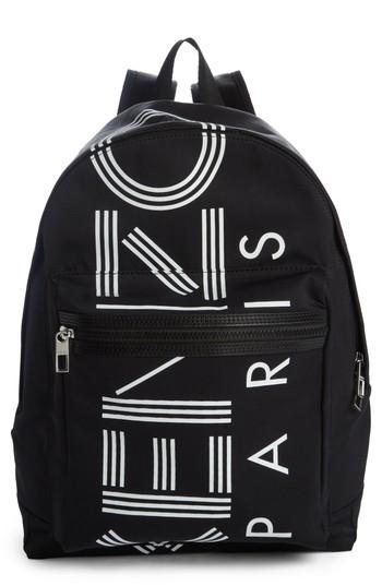 Kenzo Sport Logo Nylon Backpack - Black