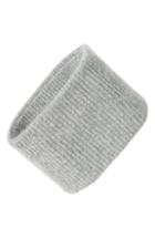 Halogen Ribbed Cashmere Head Wrap, Size - Grey