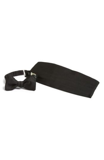 Men's Gitman Cummerbund & Bow Tie - Black