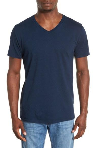Men's Original Paperbacks 'south Sea' V-neck T-shirt - Blue