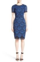 Women's St. John Collection Kamala Embroidered Mesh Dress