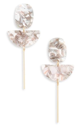 Women's Nakamol Design Half Circle Resin Earrings