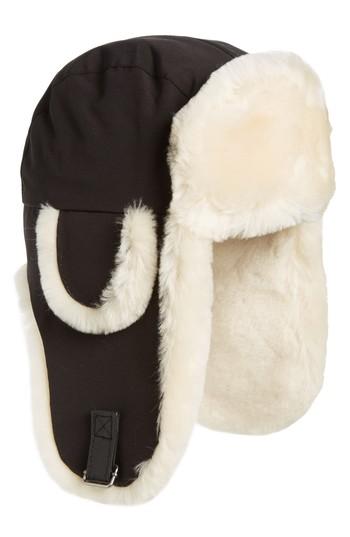 Men's Canada Goose Genuine Shearling Copilot Hat /x-large - Black