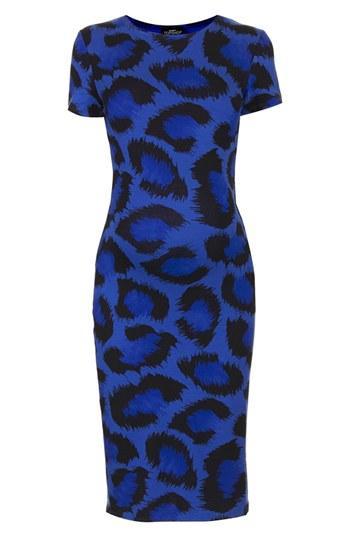 Topshop Green Leopard Body-con Maternity