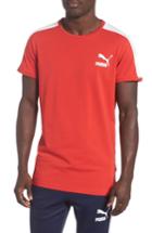 Men's Puma Slim Fit Classics T7 T-shirt - Red