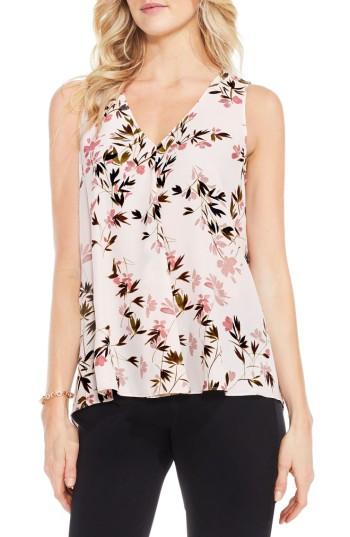 Women's Vince Camuto Timeless Bouquet Pleat Front Blouse