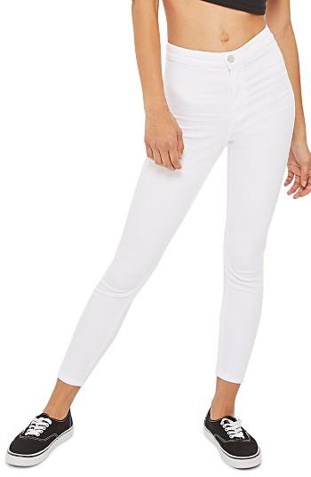 Petite Women's Topshop Joni Skinny Jeans X 28 - White