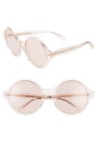 Women's Celine 58mm Round Sunglasses - Transparent Light Rose/ Pink