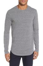 Men's Goodlife Scalloped Hem Long Sleeve T-shirt - Grey