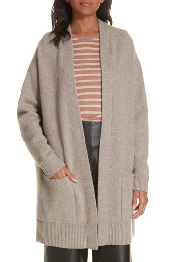 Women's Vince Patch Pocket Cashmere Cardigan - Brown
