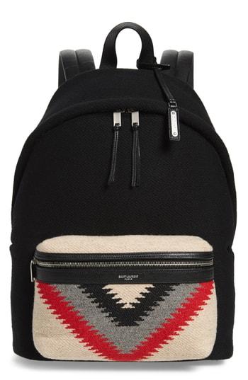 Men's Saint Laurent Blanket Chevron - Black