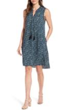 Women's Nic+zoe Seaglass Tassel Shift Dress - Blue