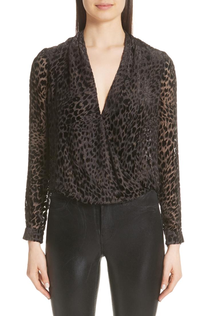 Women's Vince Camuto Button Sleeve Blouse - Blue