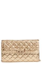 Women's Valentino Garavani Rockstud Spike Wallet On A Chain - Metallic