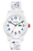 Women's Lacoste 12.12 Print Silicone Strap Watch, 32mm